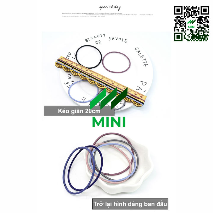 [Túi 100 cái] Thun cột tóc