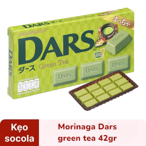 KẸO SOCOLA MORINAGA DARS TRÀ XANH 42G - 05415