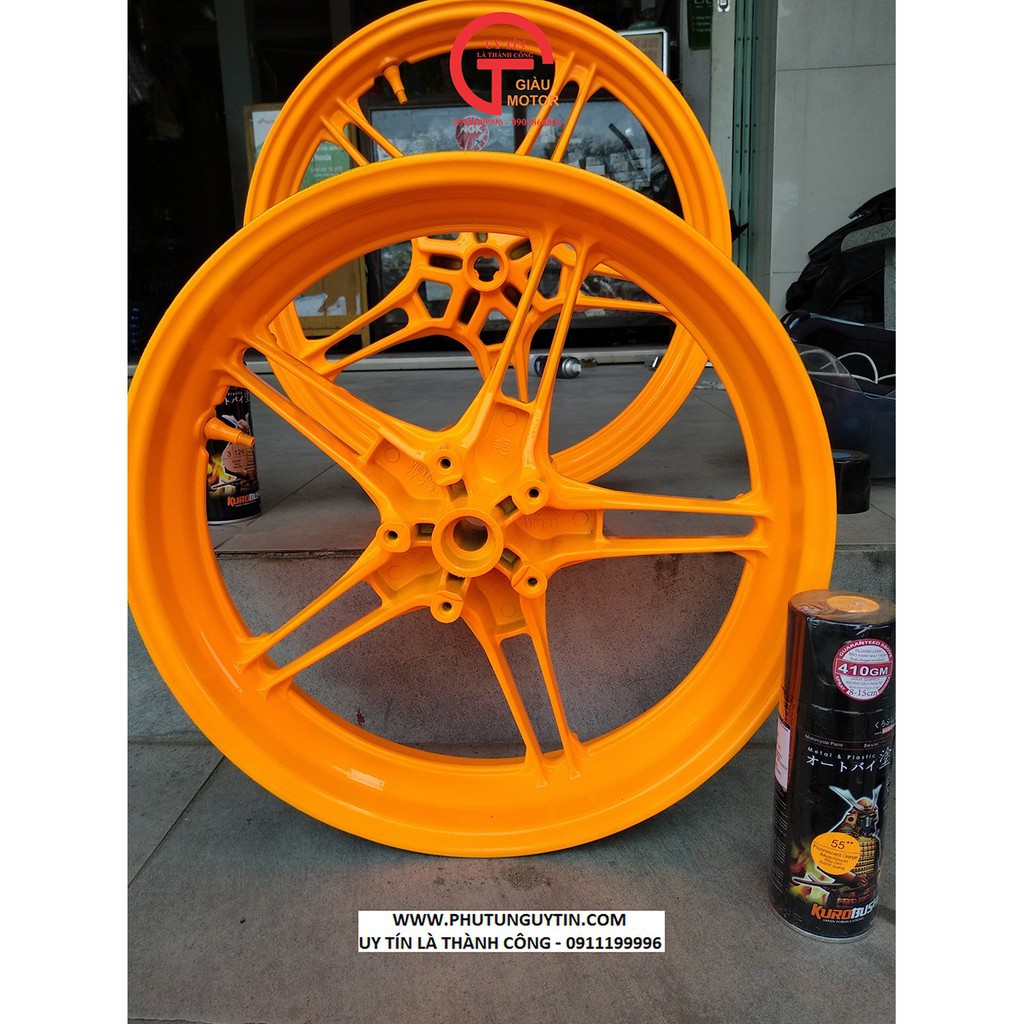[HCM]Chai Sơn Samurai 55 màu cam huỳnh quang