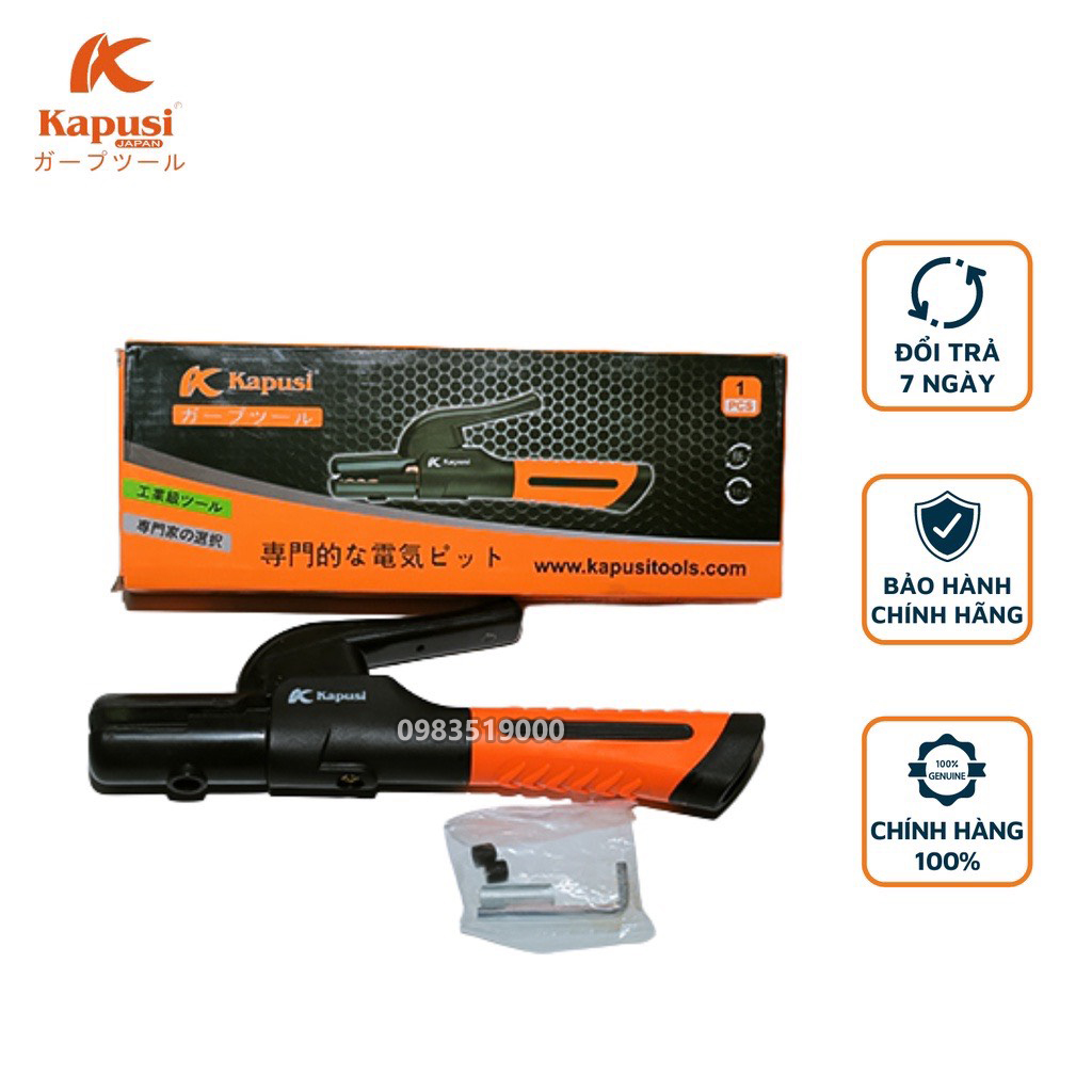 Kìm hàn kapusi nhật bản lõi đồng đúc nguyên khối nối liền các mối nối 600a - 800a