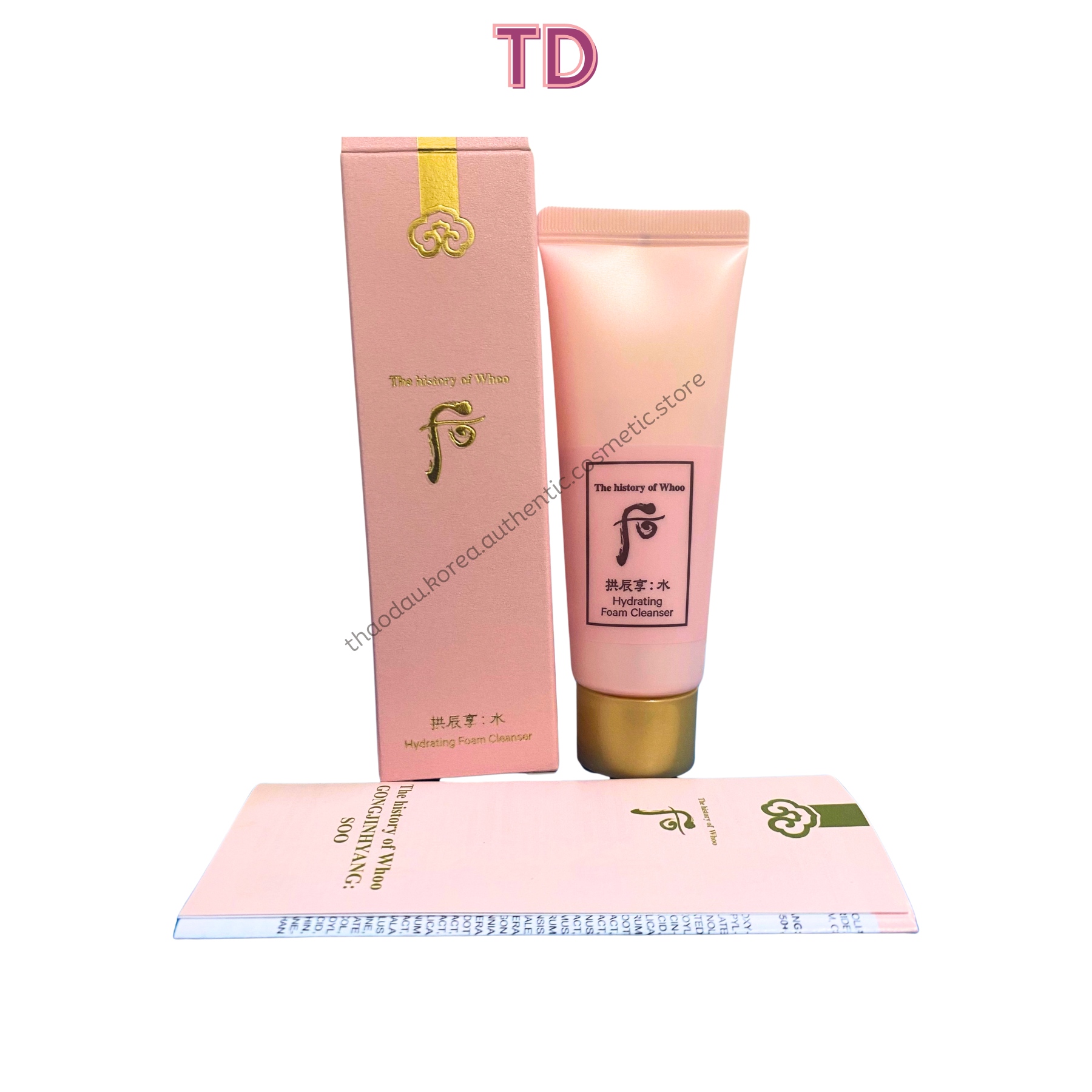 Sữa Rửa Mặt Thải Độc Sạch Mịn Whoo Hồng Hydrating Foam Cleanser 40Ml tloskorea cũ