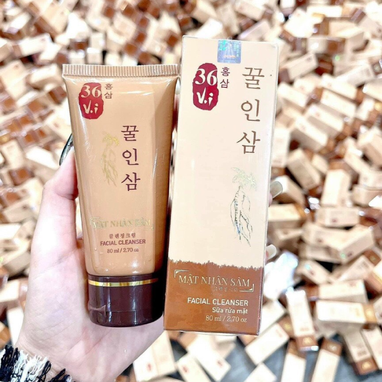[HCM] Sửa rửa mặt mật nhân Sâm 36 vị - 80ml Chính hãng Công ty