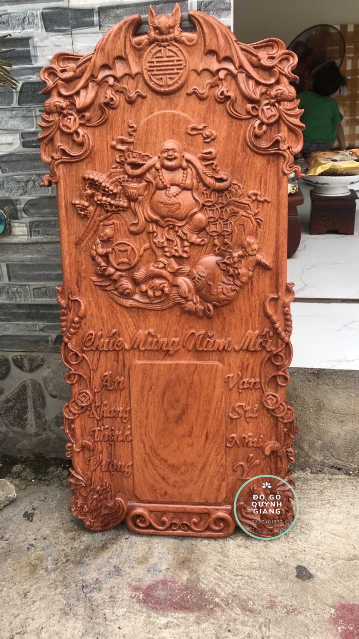 Đốc Lịch Gỗ Hương Hàng Liền Khối Siêu Vân