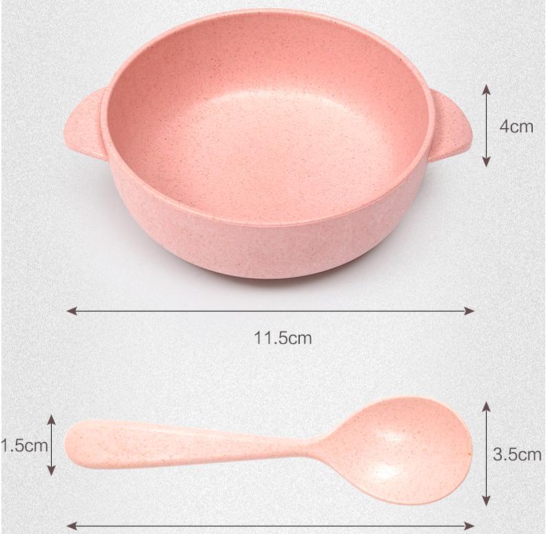 Tô / bát kèm muỗng ăn lúa mạch XIAOMAI (ăn dặm cho bé)