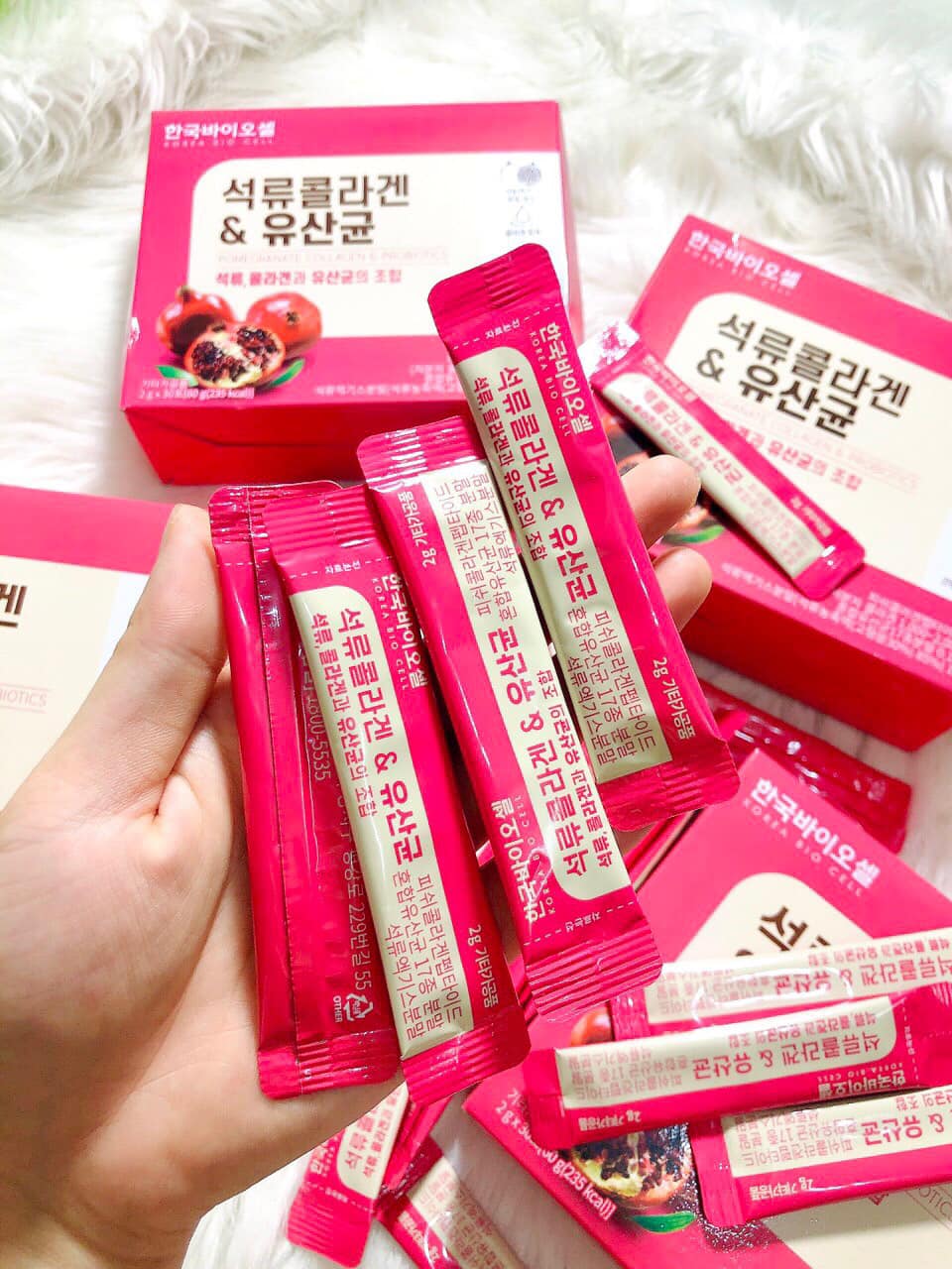Collagen Lựu Đỏ Bio Cell Hàn Quốc Dạng Bột