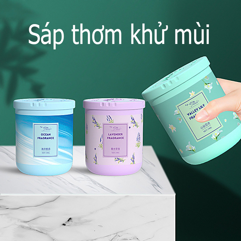Sáp thơm phòng khử mùi hộp 190gram (Nội địa Trung