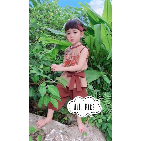 [SET BÉ TRAI] Bộ chú cuội 4 chi tiết cho bé trai (8-18kg)