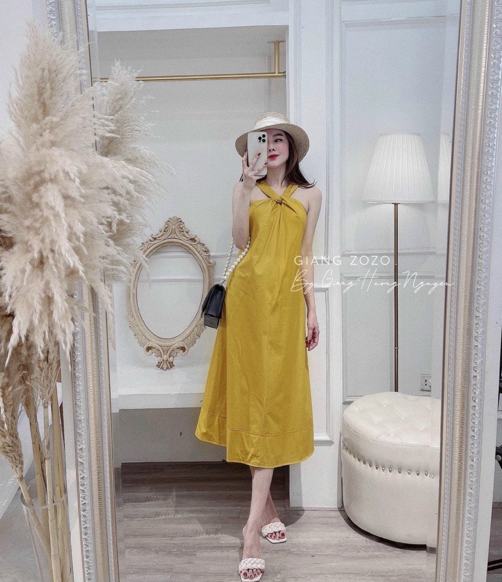 Đầm Maxi Voan 2 Dây Dài Dự Tiệc Hoặc Đi Biển