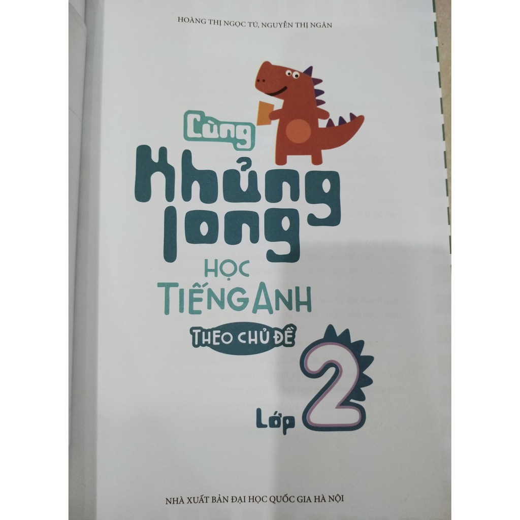 Sách - Cùng khủng long học tiếng anh lớp 2