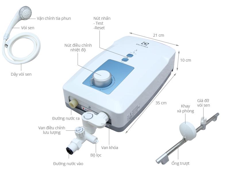 Máy nước nóng trực tiếp Electrolux EWE451GX-DWB