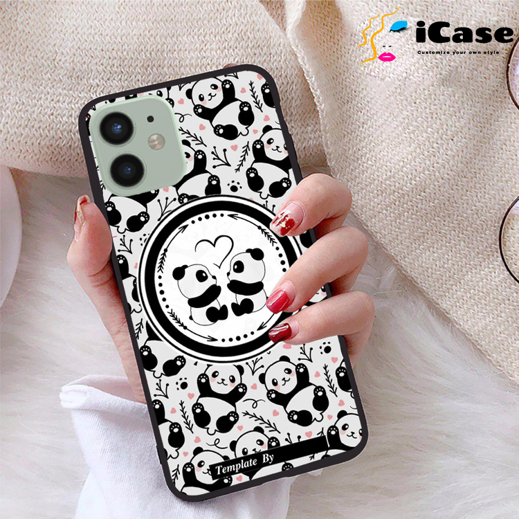 Ốp lưng iPhone 12 Mini viền dẻo TPU BST Panda