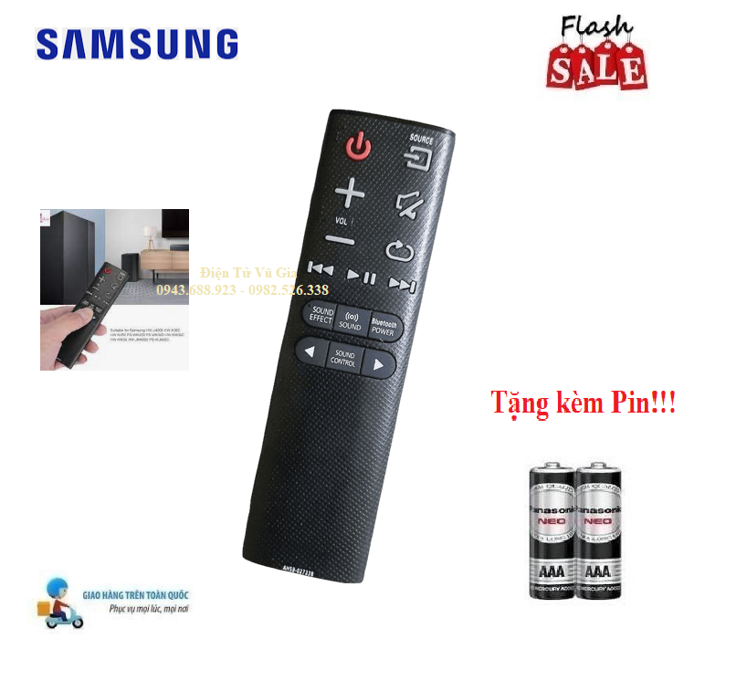 Remote điều khiển dàn âm thanh samsung ah59-02733b cho samsung soundbar hw ps km hw-km hàng loại tốt