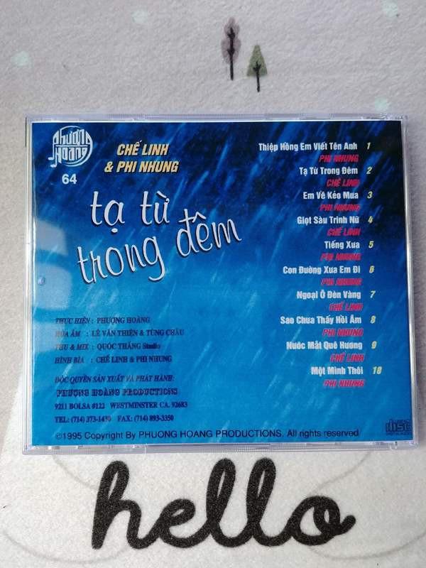[HCM]CD Chế Linh - Phi Nhung : Tạ Từ Trong Đêm