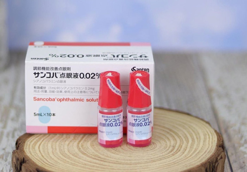 Dung Dịch Nhỏ Mắt Cận Sancoba Eye Drops 5ml Nhật Bản