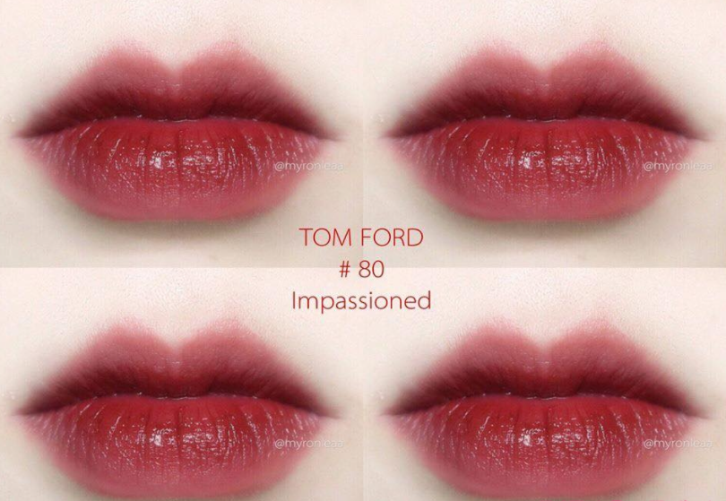 Son Tom Ford Màu 80 Impassioned – Đỏ Nâu, 07 Ruby Rush Đỏ Tươi
