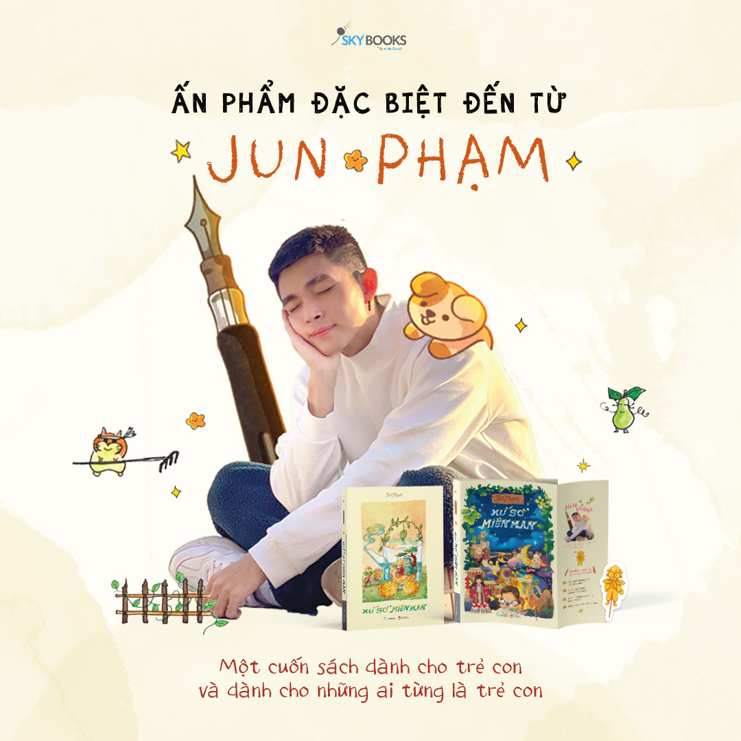 Sách màu - Xứ sở miên man - Jun Phạm (TẶNG BOOKMARK XINH XINH)
