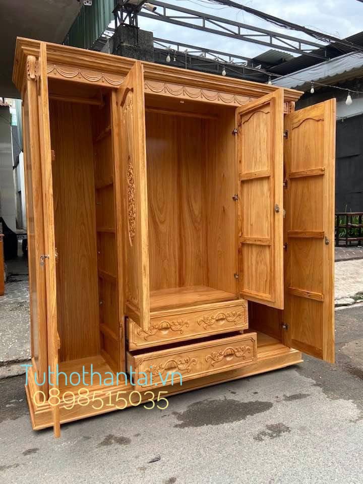 Tủ áo gỗ Gõ Đỏ ( Hàng loại 1 )
