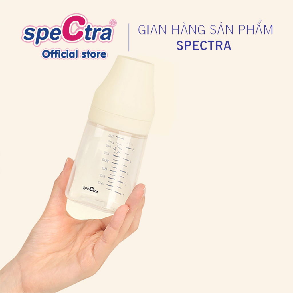 Bộ Hai Bình Cổ Rộng PP Spectra 160ml Chính hãng Hàn Quốc