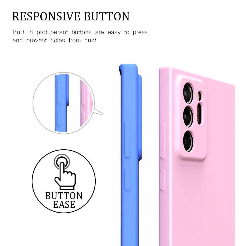 [09] Ốp lưng Samsung chống bẩn viền vuông Note 20 Ultra Note 20 Note 10 plus Note 10 Note 9 Note 8