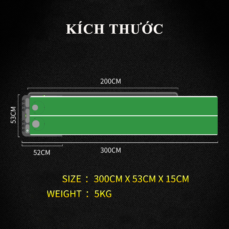 THẢM TẬP PUTTING 360  TL010 PGM ADJUSTABLE SLOPE PUTTING TRAINER