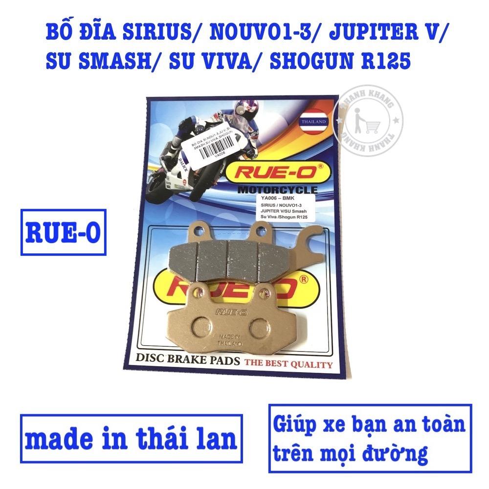 [HCM]bố thắng đĩa sirius đời đầuNouvo 1-3Jupiter VSu SmashSu VivaShogun R125 trước RUE-O sản xuất thái lan thanh khang YA006