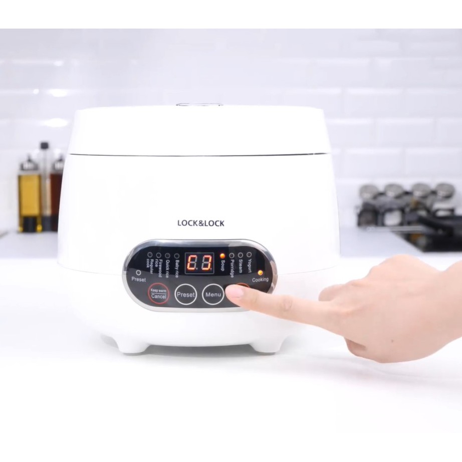 Nồi Cơm Điện Mini siêu tiện lợi 0.8 lít Lock&Lock - EJR326