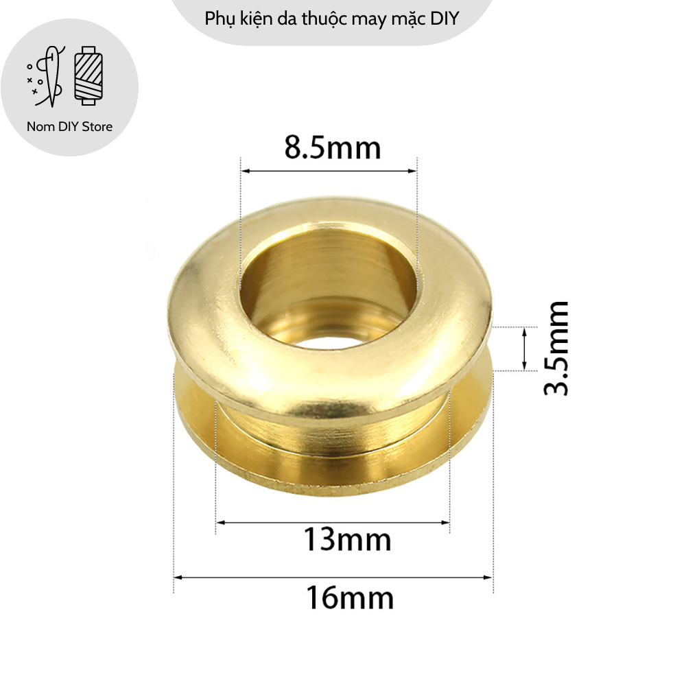 Eyelets round ore eye Fox lace fitting brass nature molding accessories making handmade bag handmade DIY