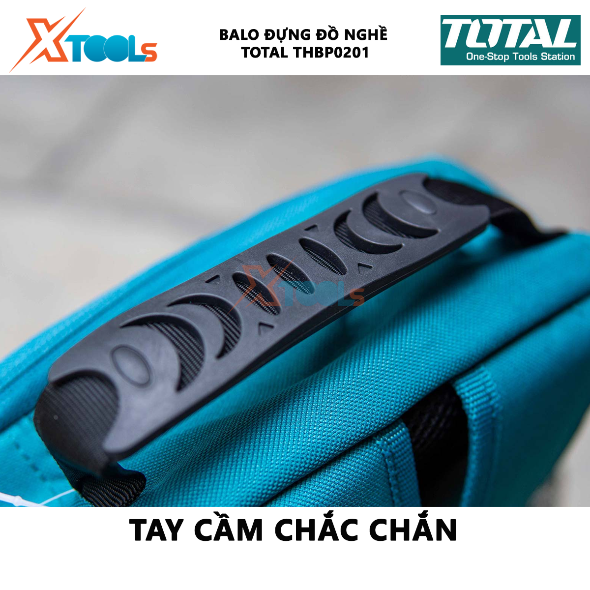 Balo đựng đồ nghề TOTAL THBP0201 | ba lô công cụ chất liệu polyester oxford 600D kích thước: 34cm * 17cm * 45cm chứa các thiết bị, đồ nghề [CHÍNH HÃNG] [XTOOLs]
