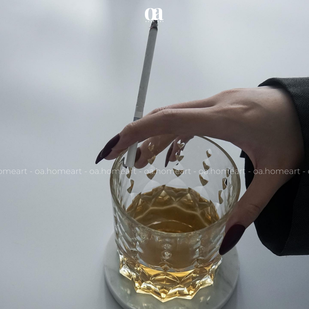 Ly Rượu Pha Lê Ý Cao Cấp Victor Crystal