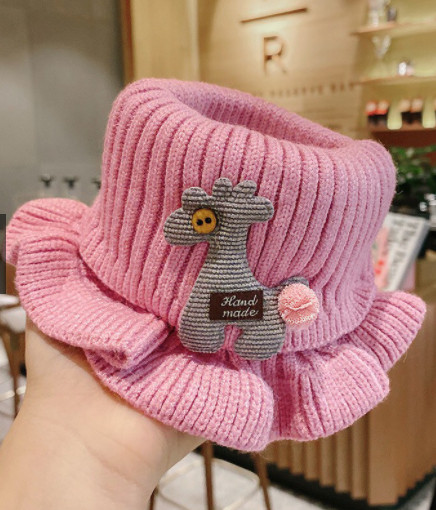 Khăn len cổ nhún dạng ống hình hươu