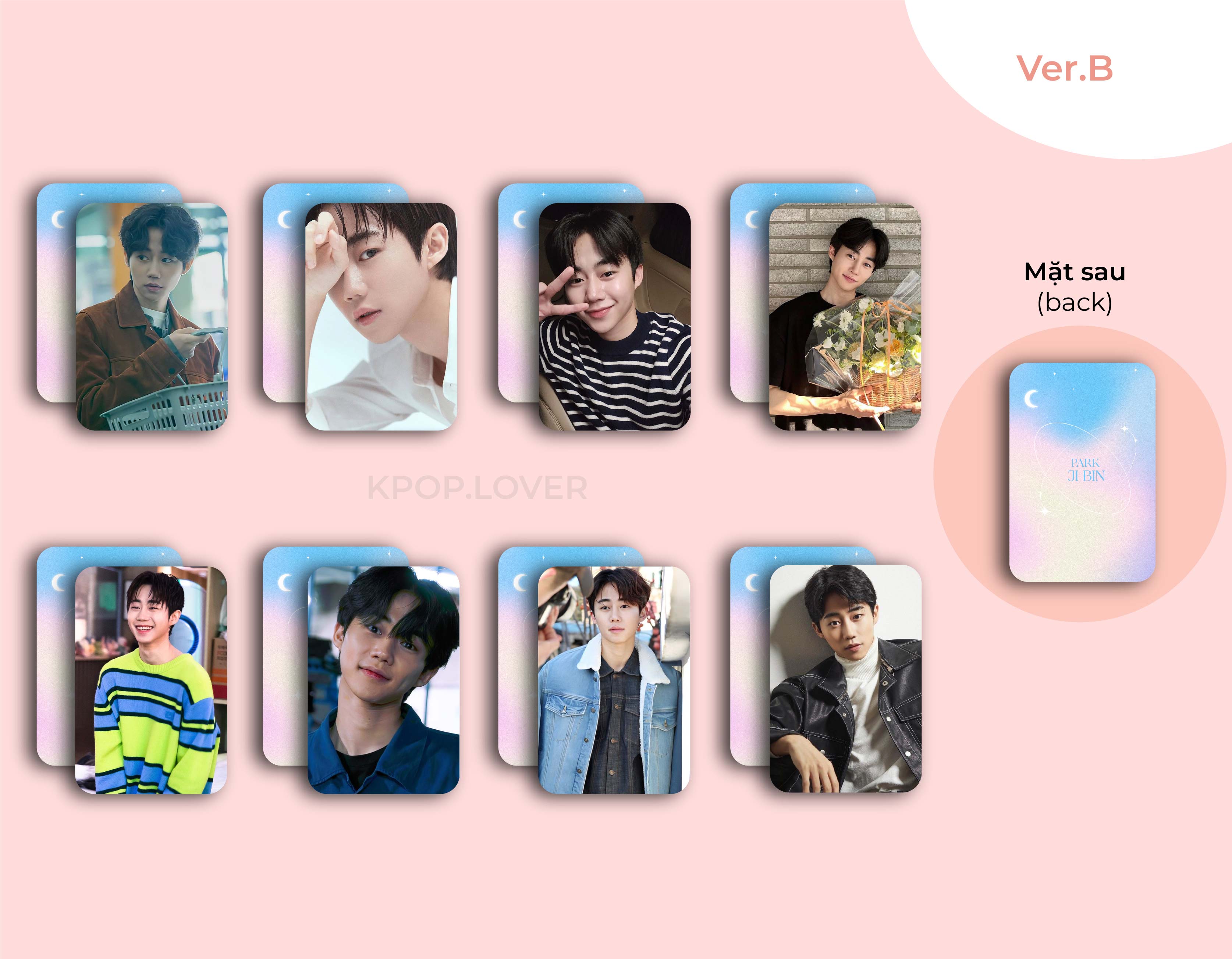 SET 8 CARD BO GÓC Park Ji Bin