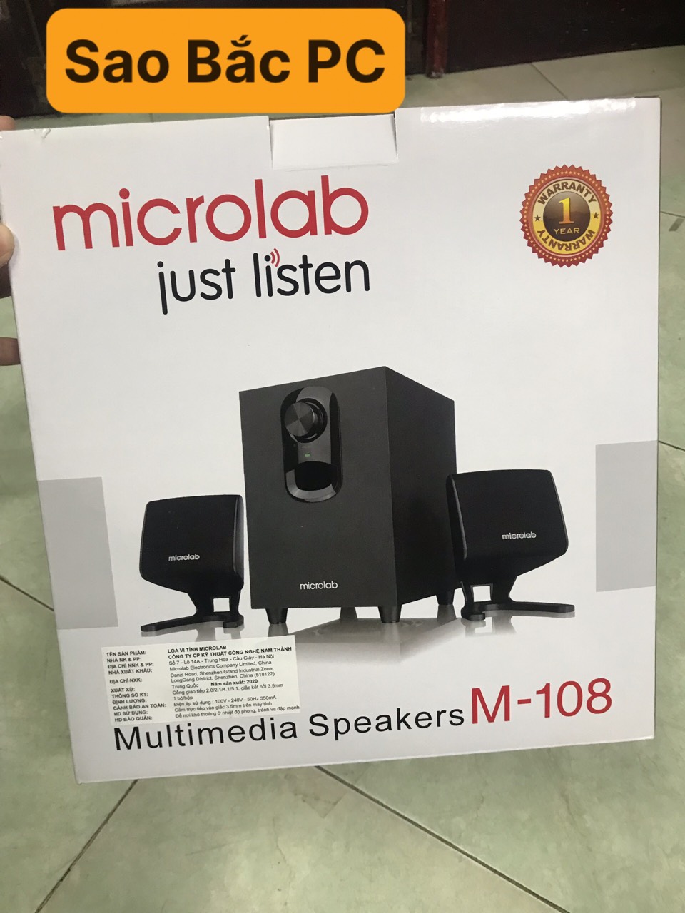 Loa vi tính Microlab M108 2.1 mới 100%