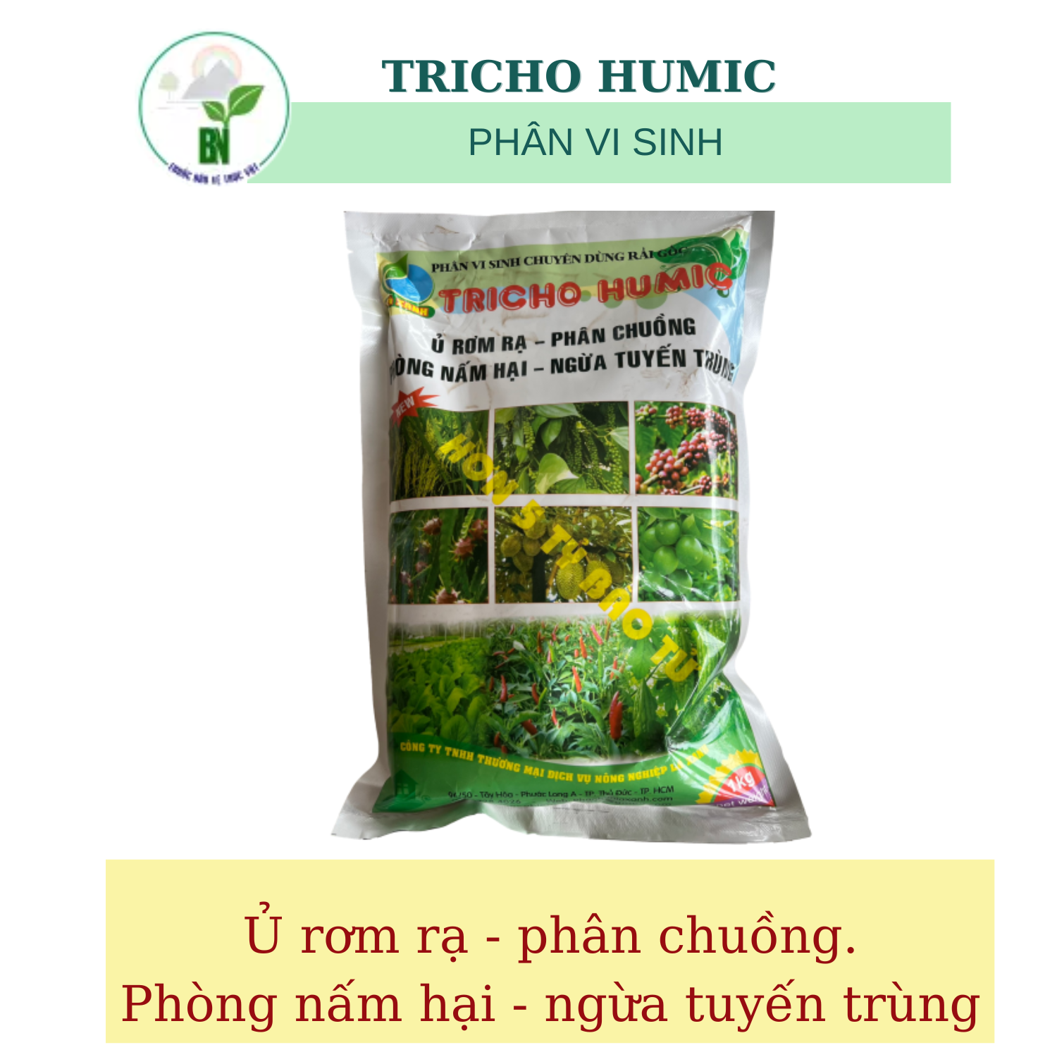 Phân vi sinh tricho humic - chuyên dùng rải gốc