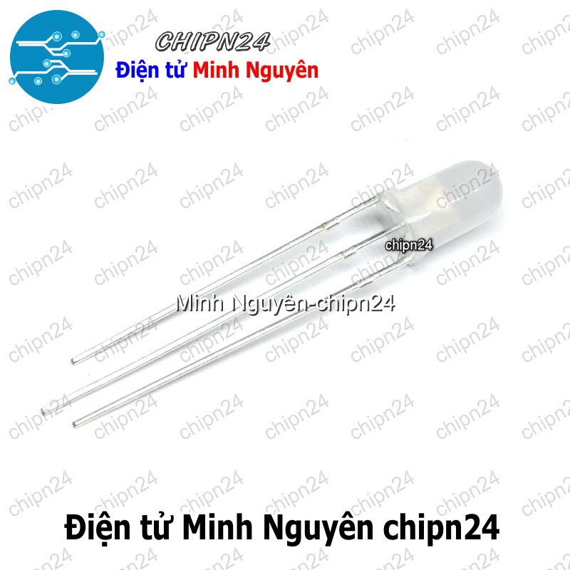 [25 con] (TK9-10) Led 2 màu 3 chân 5MM Đục (Đỏ/Vàng/Xanh Lá/Dương, Âm chung/Dương chung) - [Chọn Loại] - HHH.00166