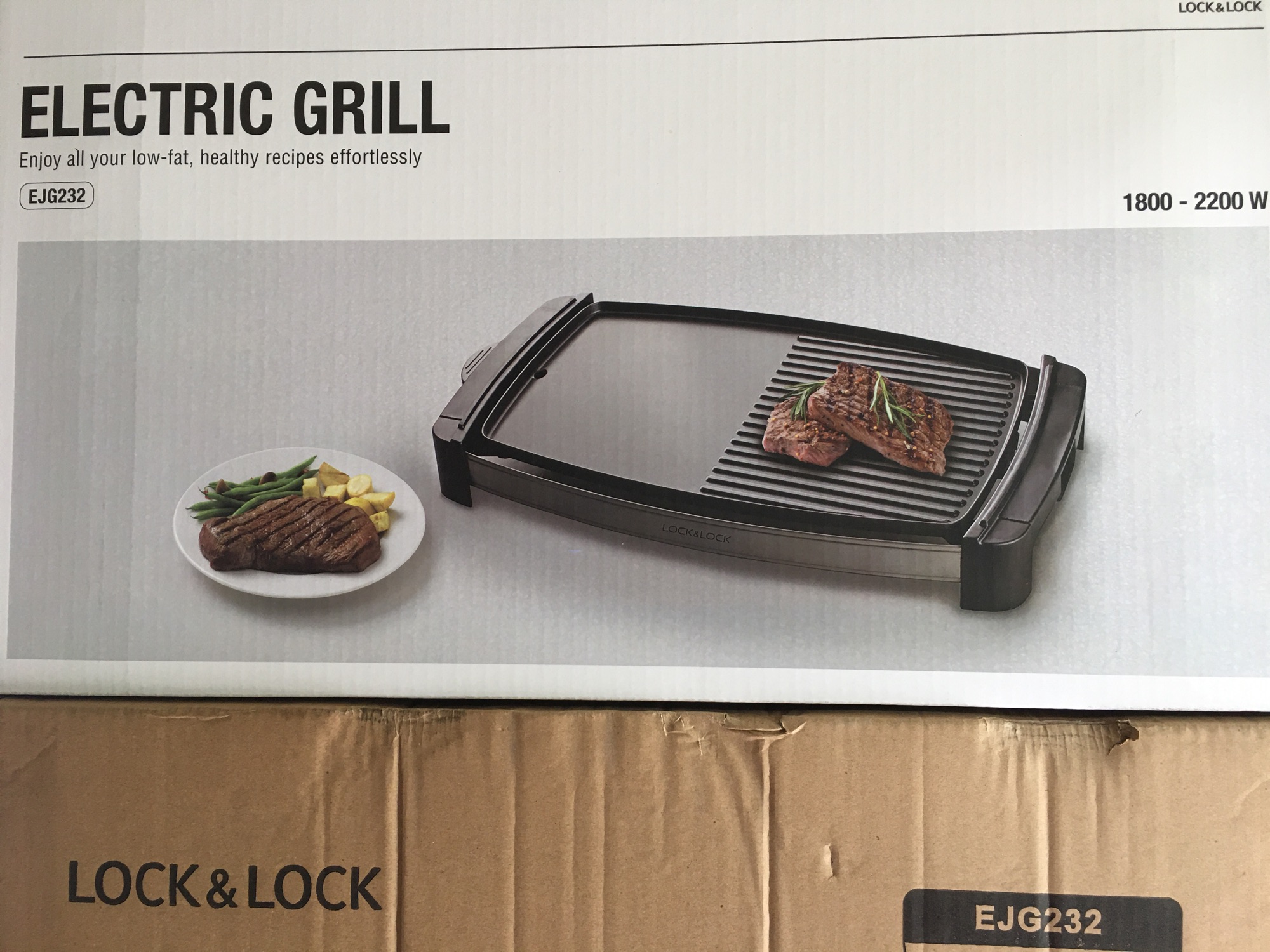 [HCM][LOCK&LOCK]BẾP NƯỚNG ĐIỆN - EJG232