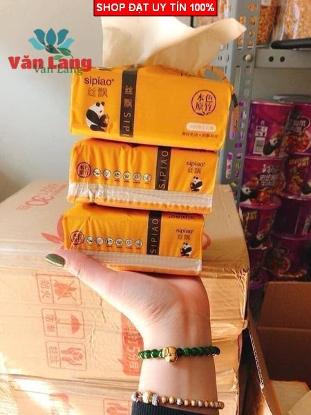 2 bịch giấy lau, giấy ăn 600 tờ