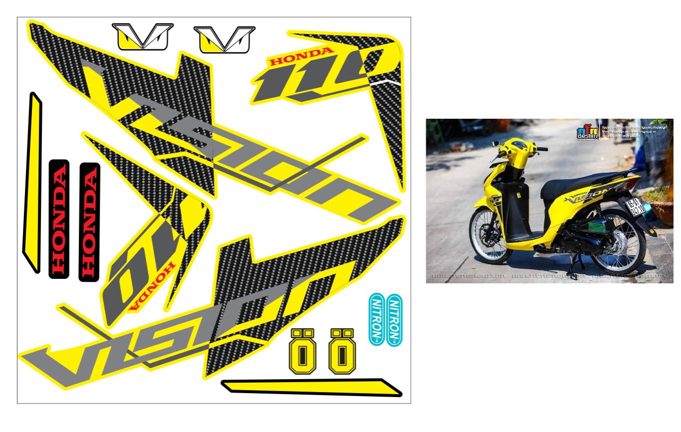 tem rời vison 2014 xe trắng, decal 3 lớp