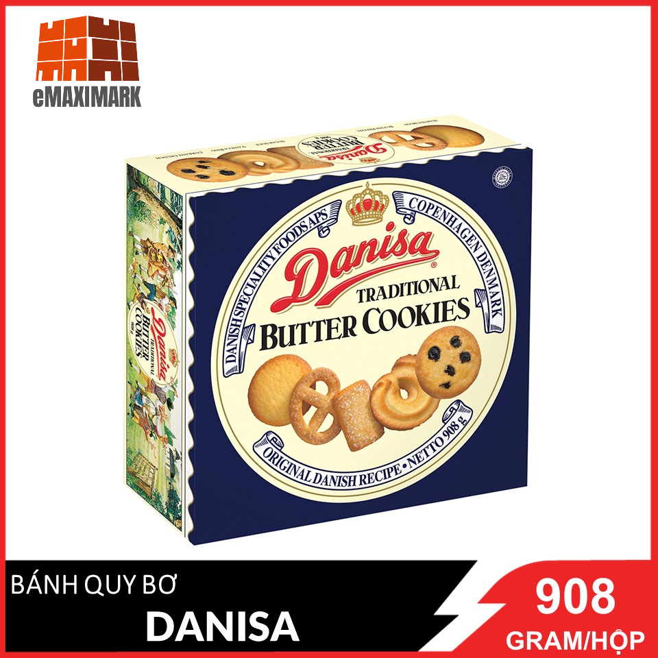 [HCM]Bánh quy bơ Danisa Size đại Hộp 908g (date mới)
