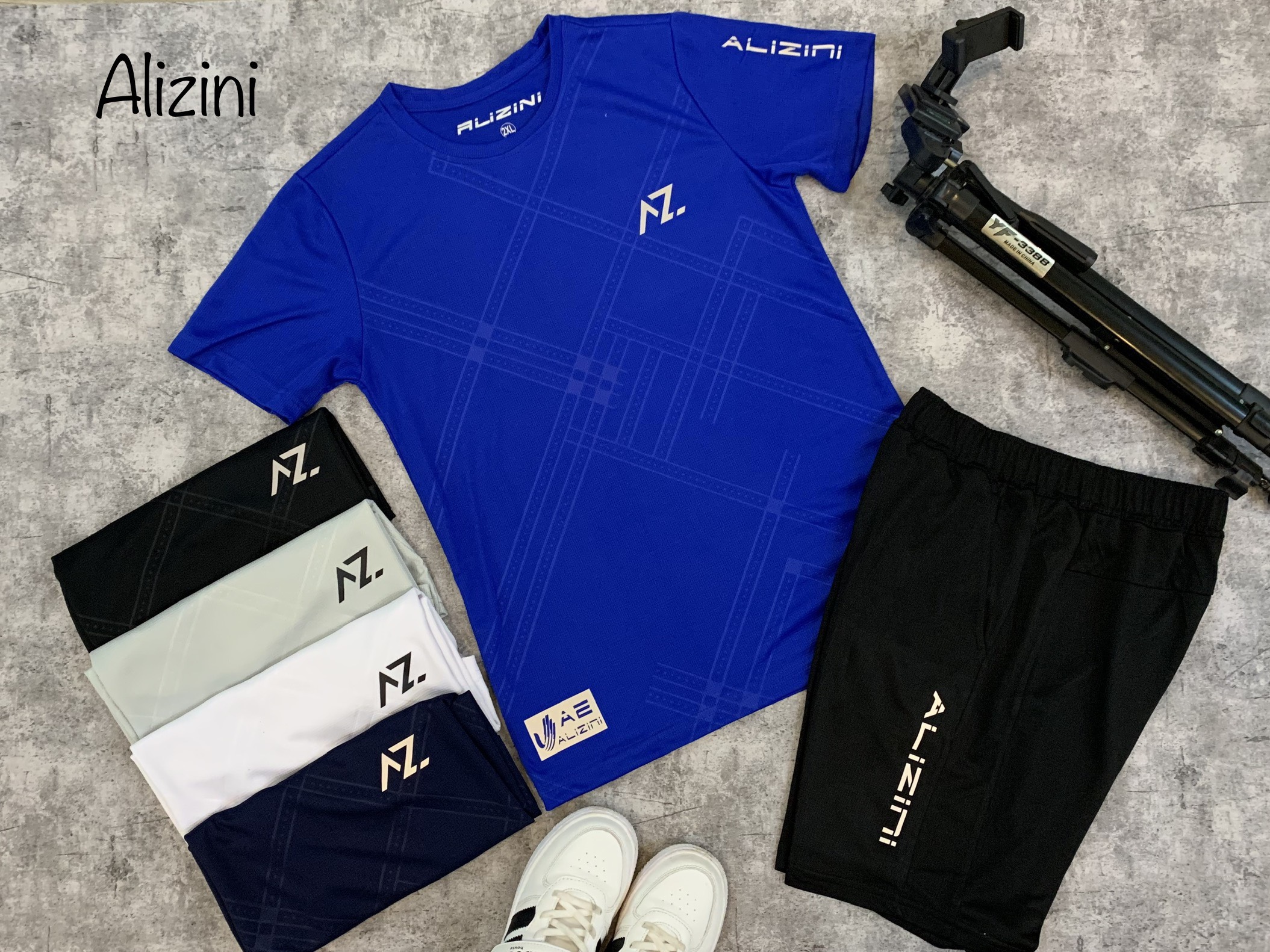 Bộ Nam Thể Thao, Vải Dệt Lỗ Kim, In Phản Quang, Quần Có Túi Khóa[𝗛𝗮̀𝗻𝗴 𝗰𝗮𝗼 𝗰𝗮̂́𝗽]