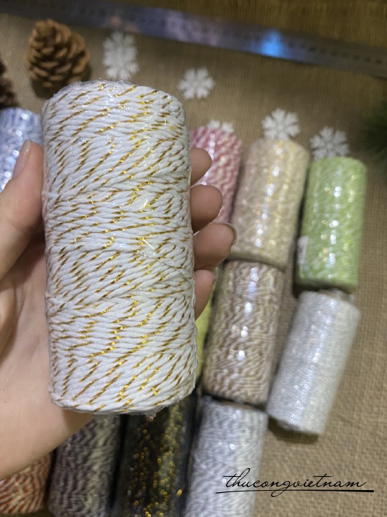 Cuộn dây chỉ Cotton 100m