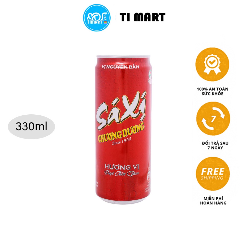 [TI MART] Lốc 6 lon sá xị Chương Dương Sleek 330ml