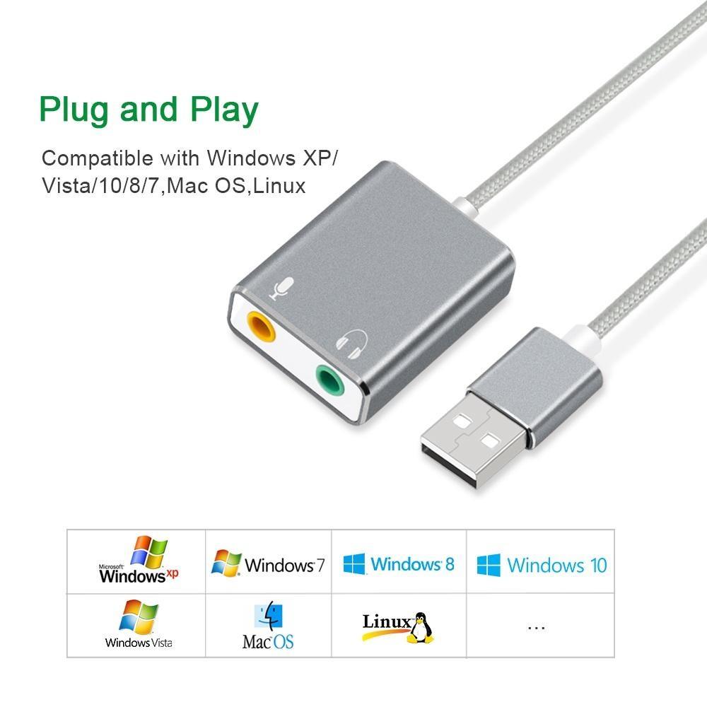 Sound Card 3D USB - Usb sound card 7.1 CH ( dây )