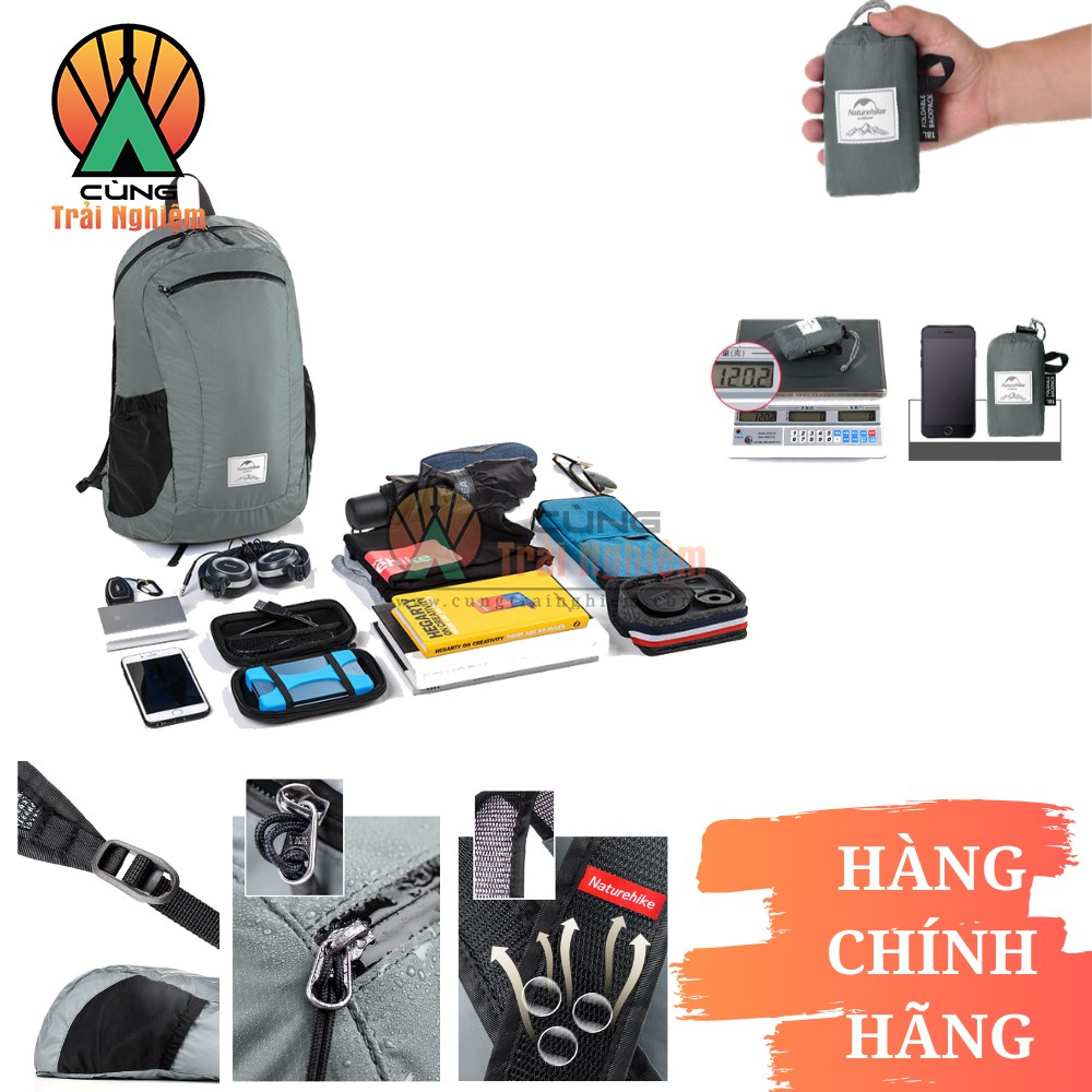 Balo gấp gọn NatureHike NH17A012-B 18L