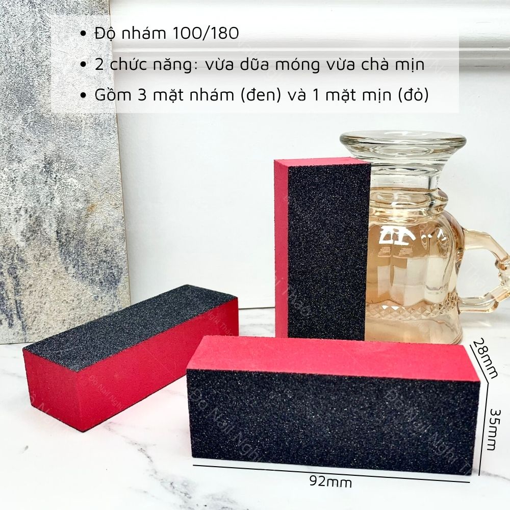 Phao dũa móng tay mịn vuông