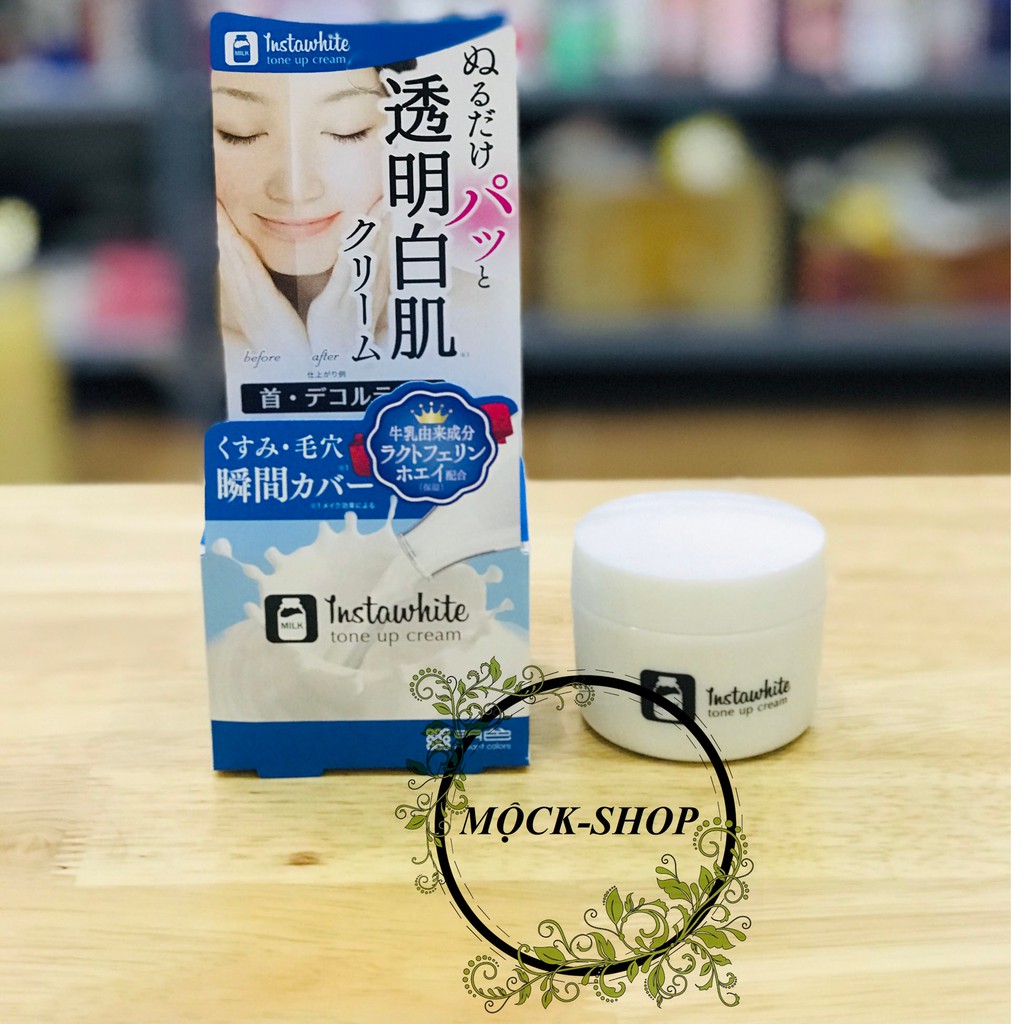 (sẵn)Kem dưỡng make up trắng da Instawhite Tone Up Cream Meishoku Nhật Bản
