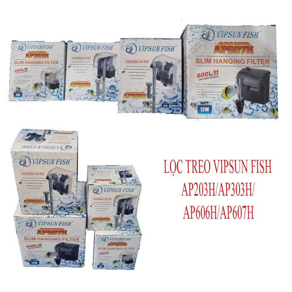 MÁY LỌC THÁC HỒ CÁ VIPSUN FISH AP203H/ AP303H/ AP606H/ AP607H