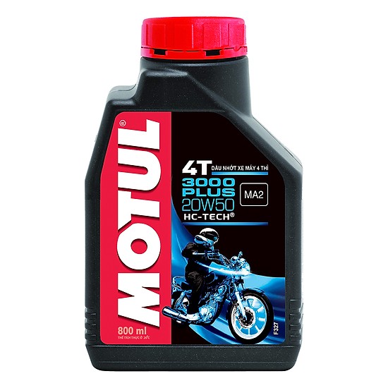 [Motul Chính Hãng] Nhớt xe máy số cao cấp Motul 3000 Plus 20W50 800ml