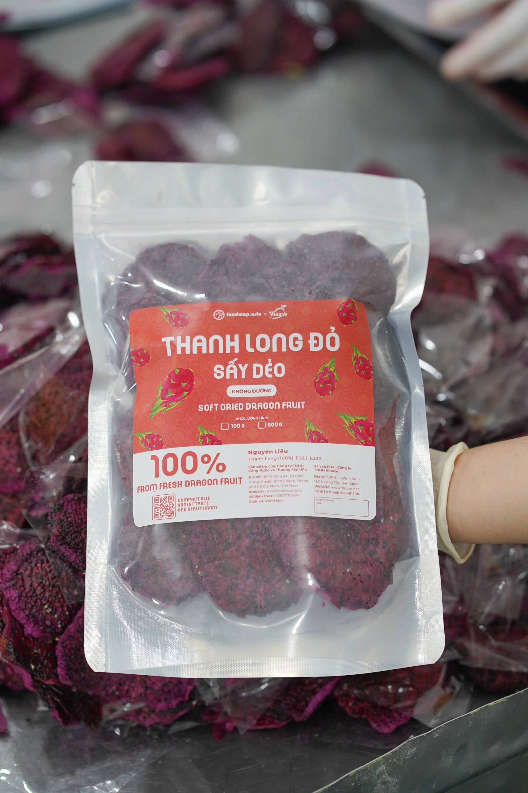 [MUA 1 TẶNG 1] Thanh Long Đỏ Sấy Dẻo - FoodMap x Vinaxo - DATE NGÀY 23/1/2025