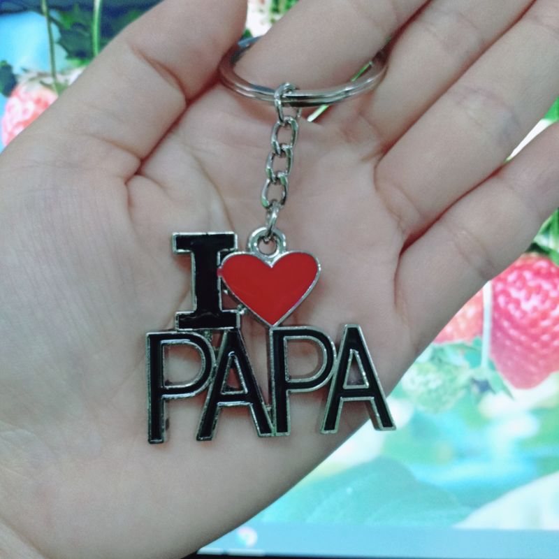 [HCM]Móc chìa khóa I Love PaPa