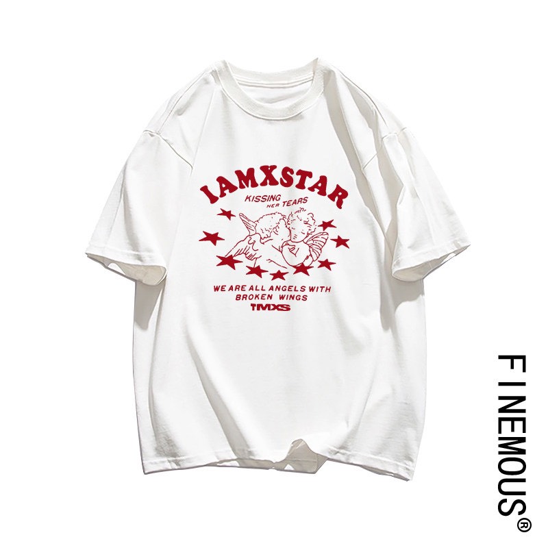 Áo thun trắng i am xsatar